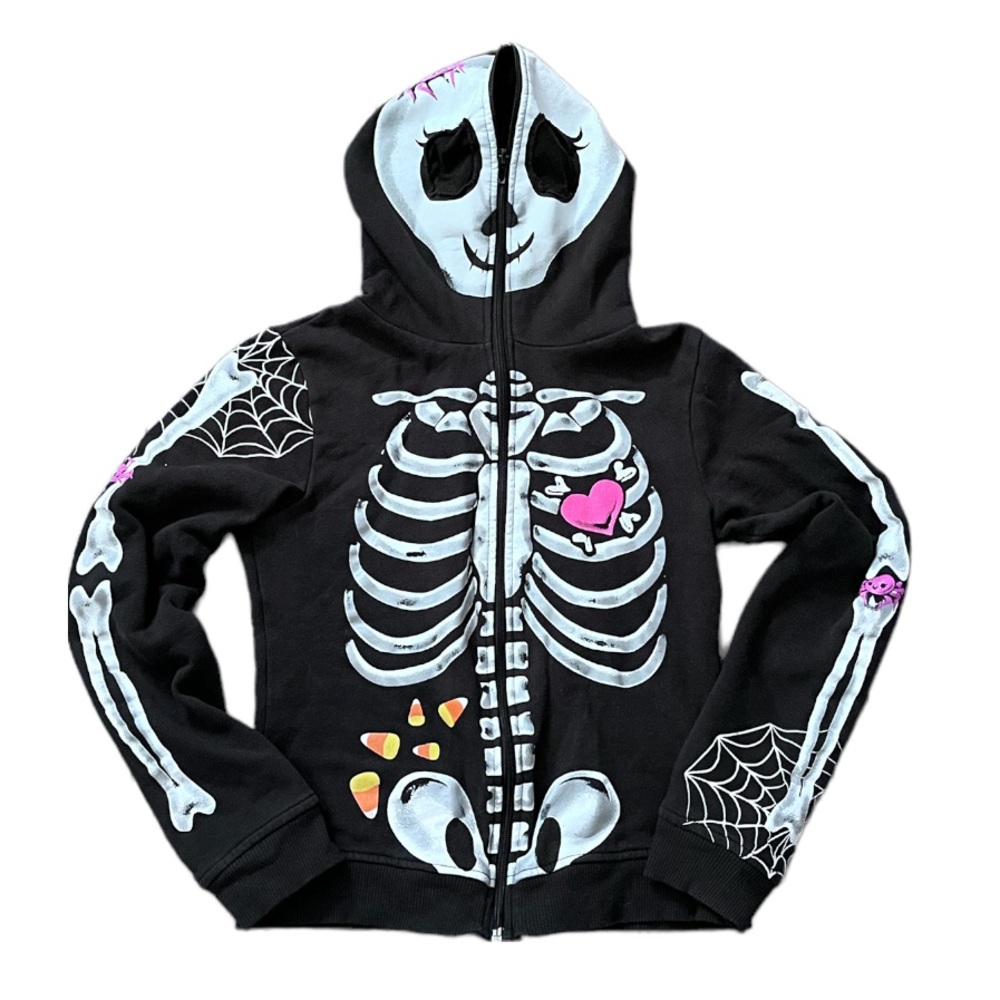 💀Holiday Editions Skeleton Jacket With Hood